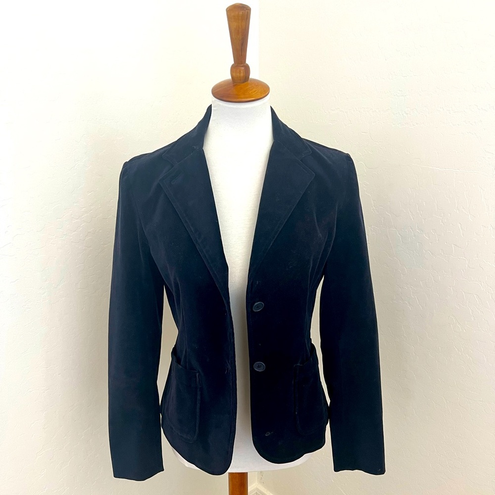 GAP Women’s Navy Blue Velvet Blazer